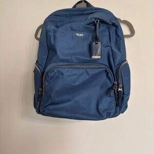 Tumi Voyageur Calais Backpack Navy Blue Nylon